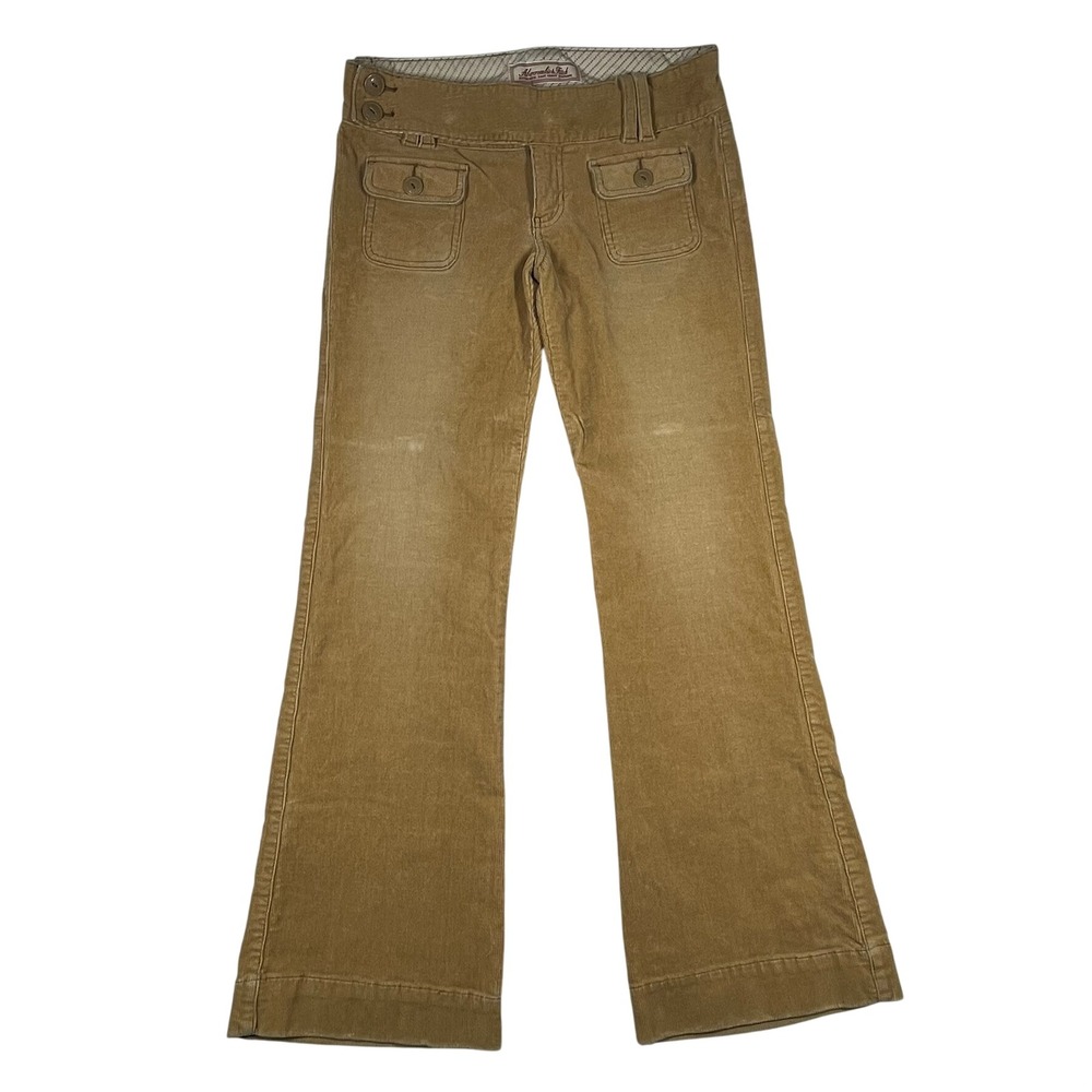 Abercrombie & Fitch Low Rise Flare Corduroy Pants Womens 6 (Fits 32x32) Vintage
